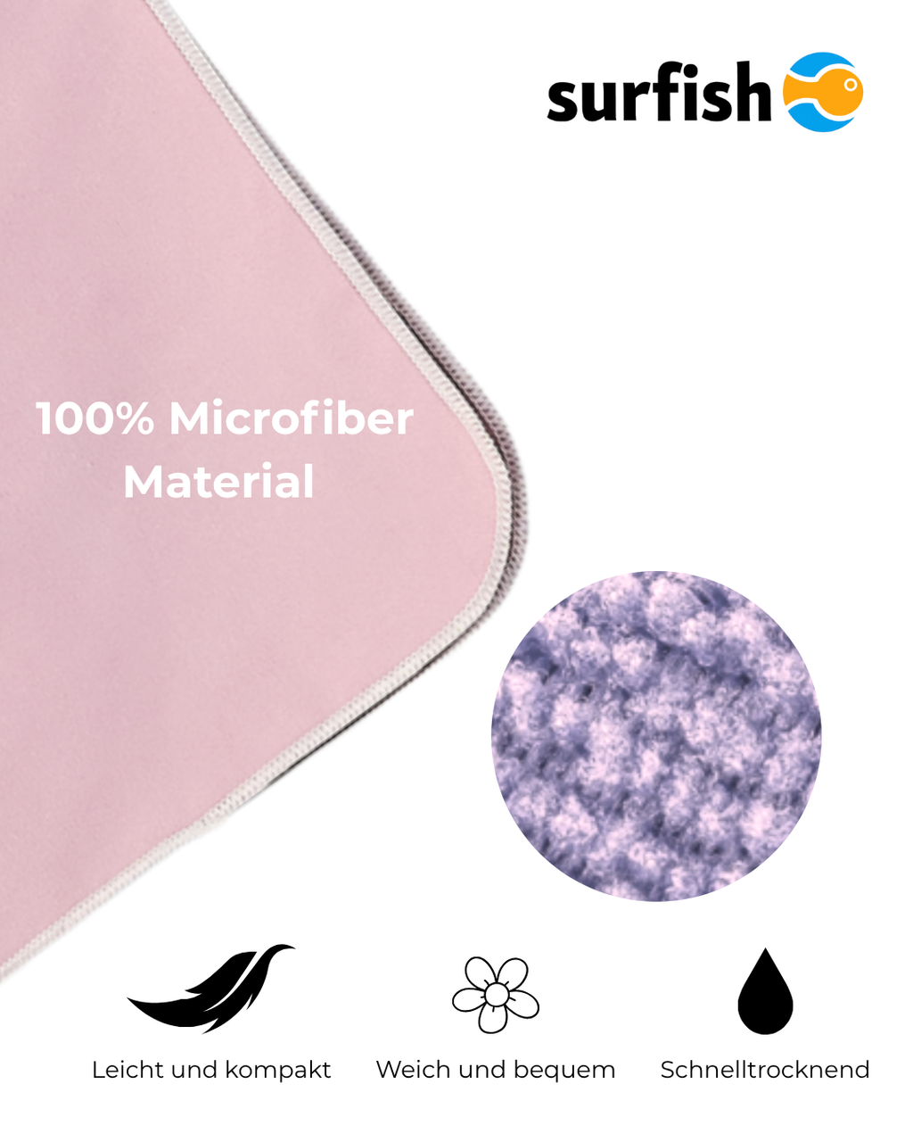 surfish® Poncho – Beige Pink
