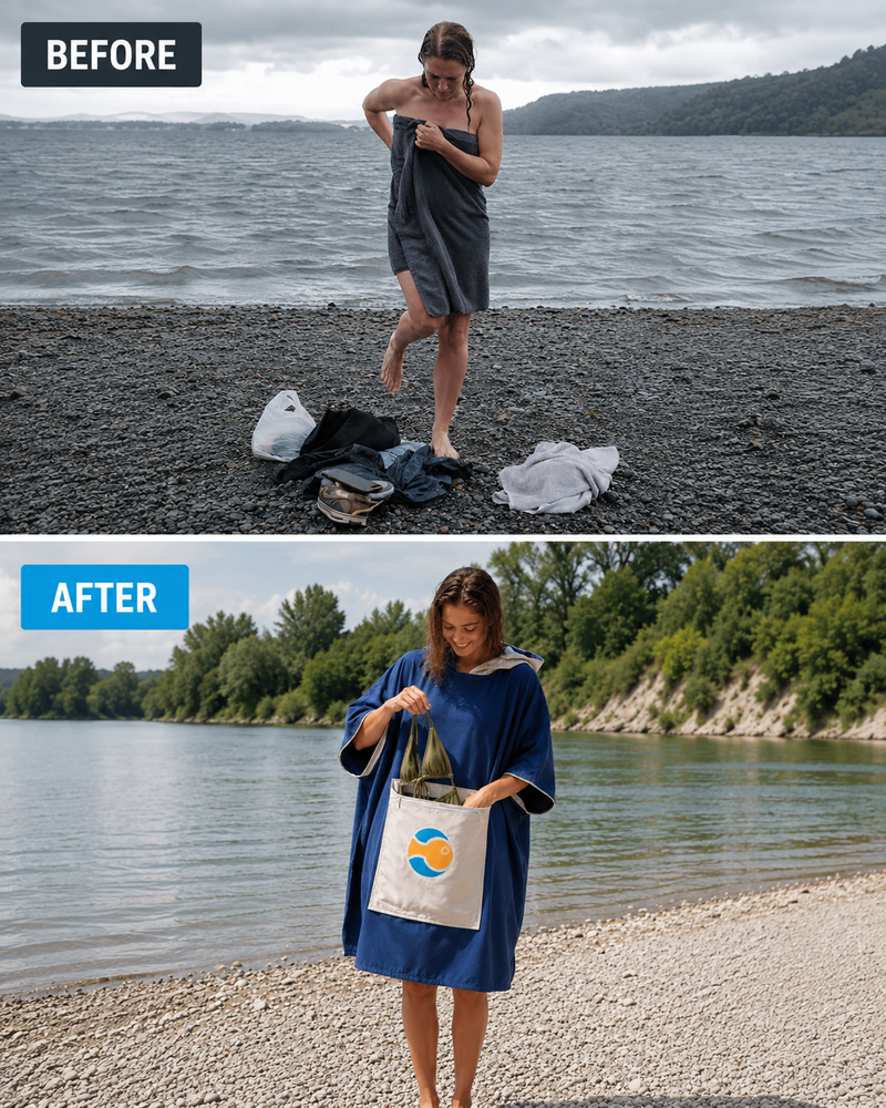 surfish® Poncho – Dunkelblau