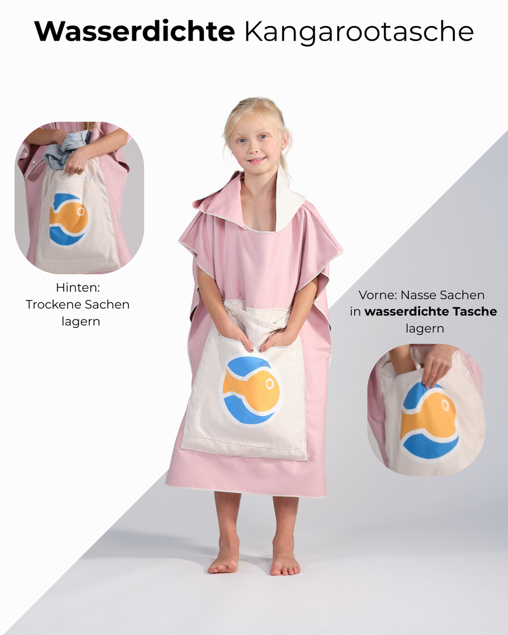 surfish® Poncho – Beige Pink