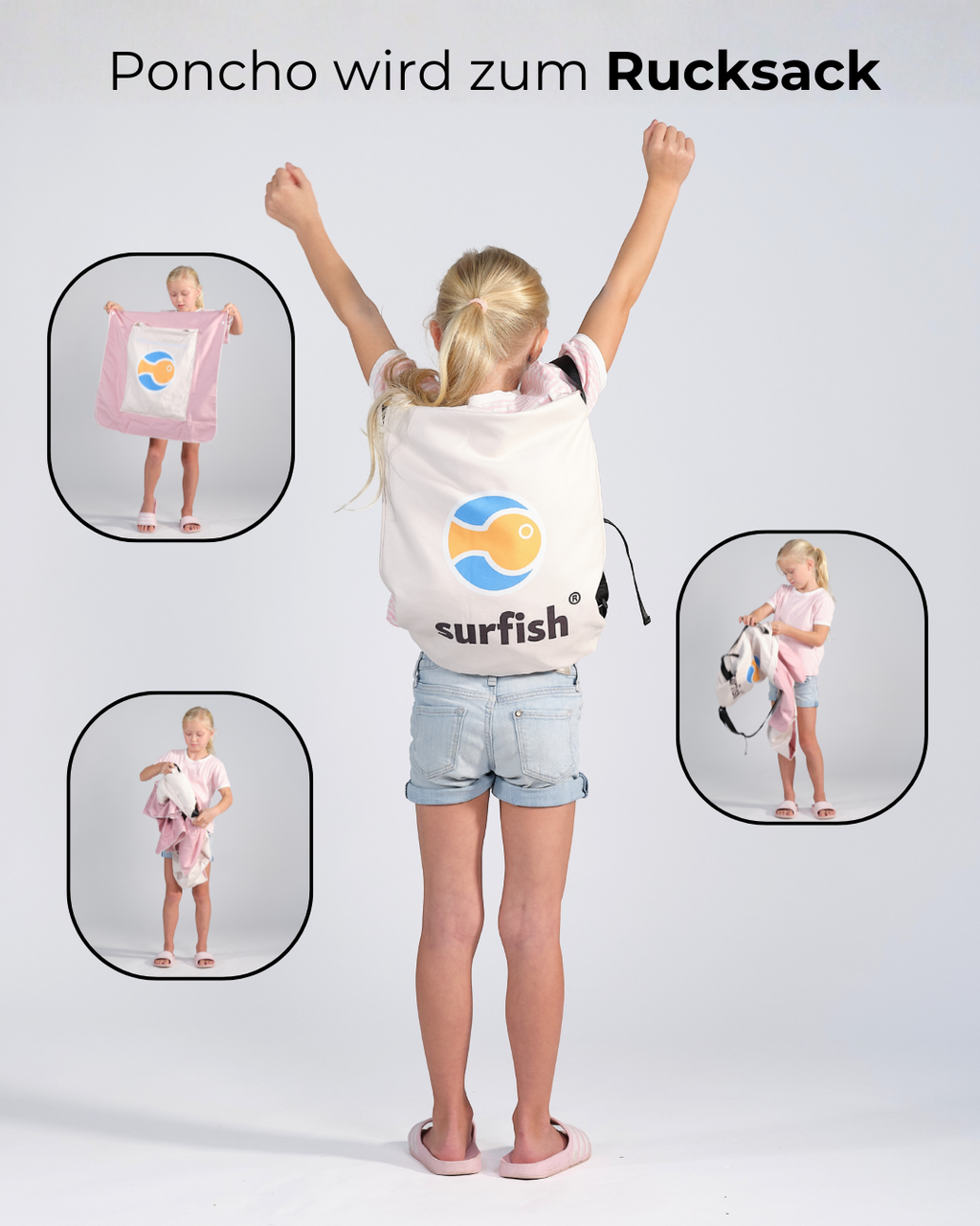 surfish® Poncho – Beige Pink