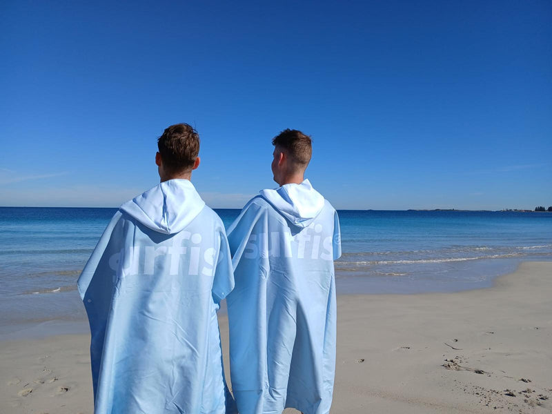 surfish® Poncho Turquoise & Dunkelblau
